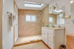 Bathroom with large walk-in shower